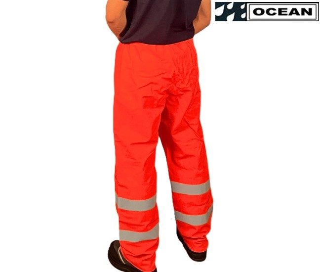 Warnschutz Regenhose Ocean Coulomb Premium - orange Multinorm mit Störlichtbogenschutz
