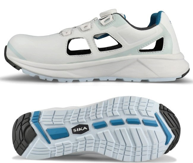SIKA Sicherheitssandale S1 weiß 60103 Cloud Open Shoe mit BOA®-Verschluss für Medizin und Pflege