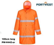 Warnschutz Regenmantel leicht PORTWEST® orange 100 cm