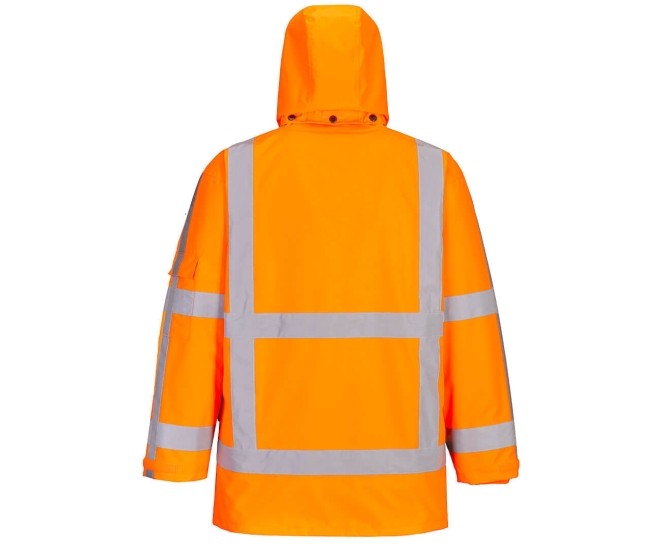 RWS Regen Warnschutzjacke 3 in 1 Verkehrsjacke orange