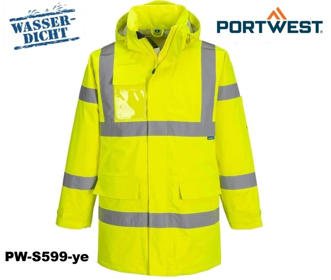 Hi-Vis Extreme Regenparka - gelb