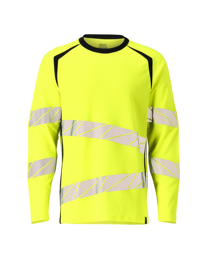 MASCOT Langarmshirt 19081-771, Farbe Hi-vis Gelb/Schwarz