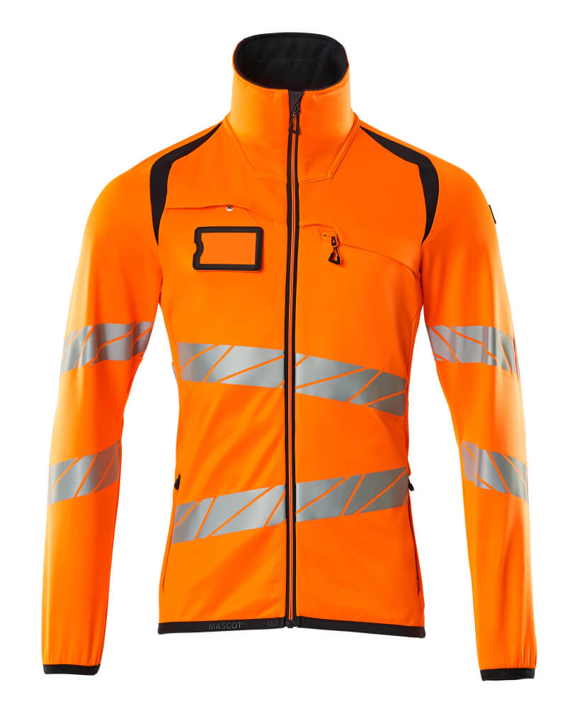 MASCOT Fleecejacke 19103-315, Farbe Hi-vis Orange/Schwarzblau