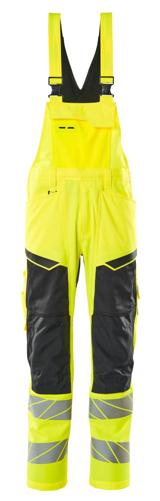 MASCOT Latzhose mit Knietaschen 19569-236, Farbe Hi-vis Gelb/Schwarz
