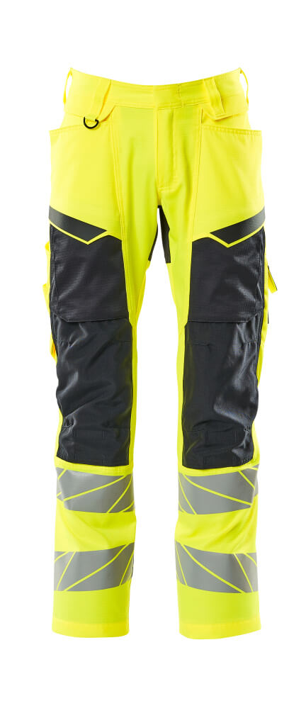 MASCOT Hose mit Knietaschen 19579-236, Farbe Hi-vis Gelb/Schwarzblau