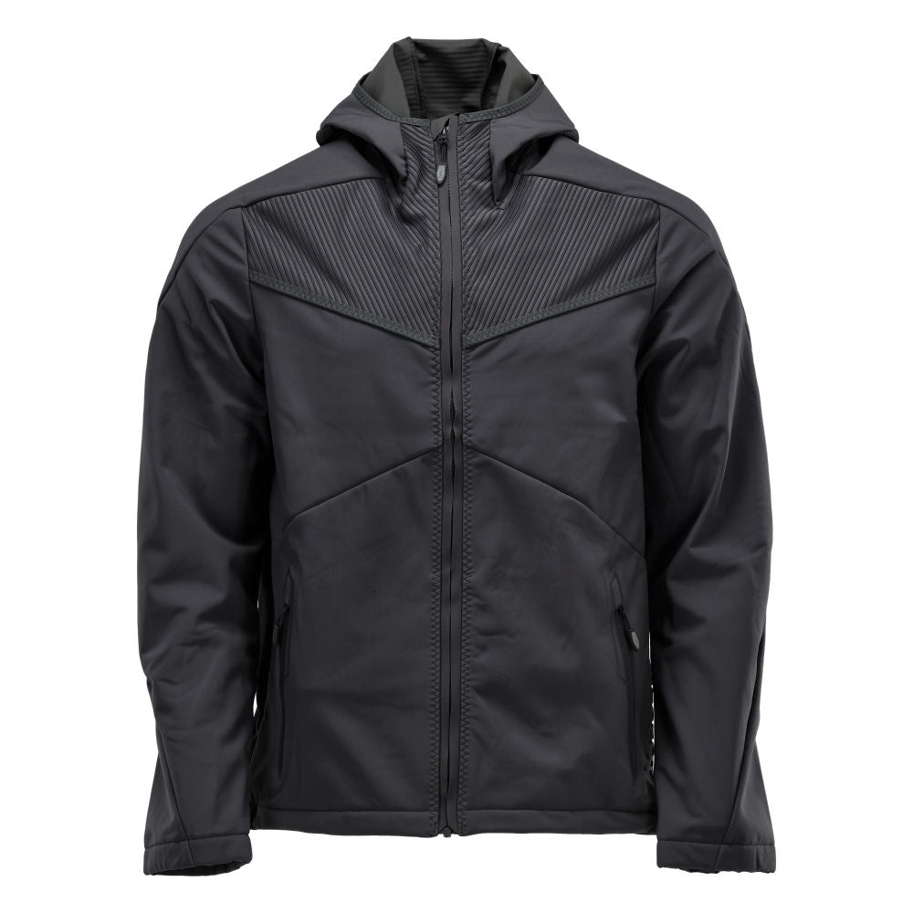 MASCOT Softshelljacke mit Kapuze 22102-649, Farbe Schwarz