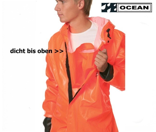 Ganzkörper Schutzanzug orange OCEAN mit angeschweißten Stiefeln - 060050