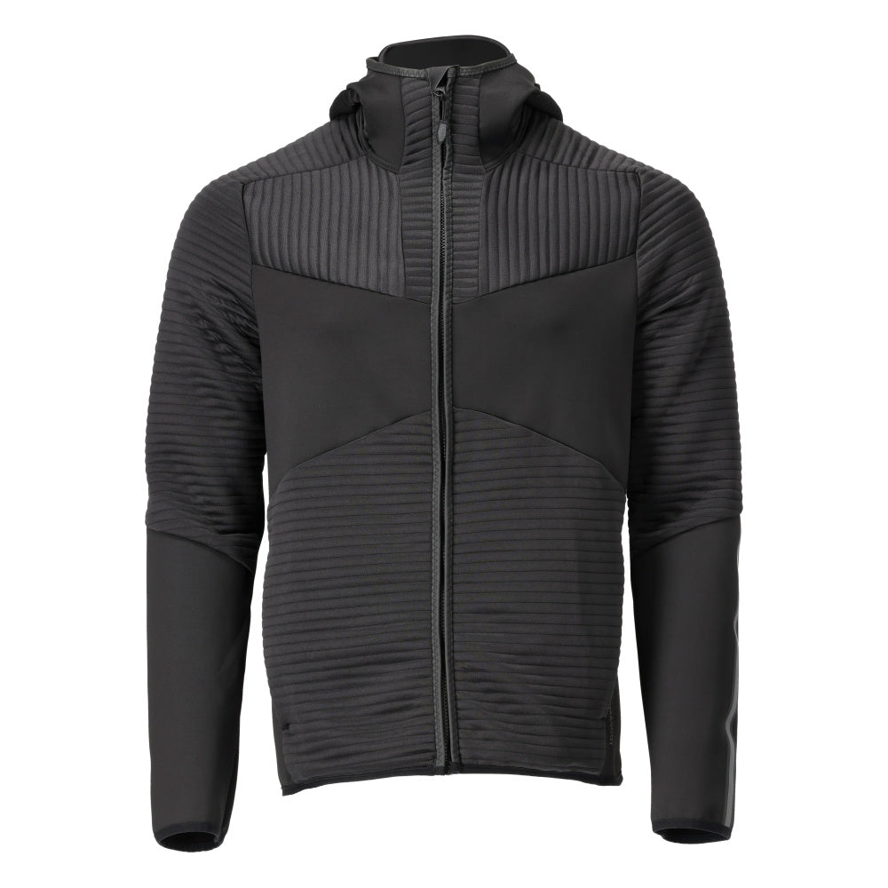 MASCOT Fleece Kapuzenpullover mit Reißverschluss 22603-681, Farbe Schwarz