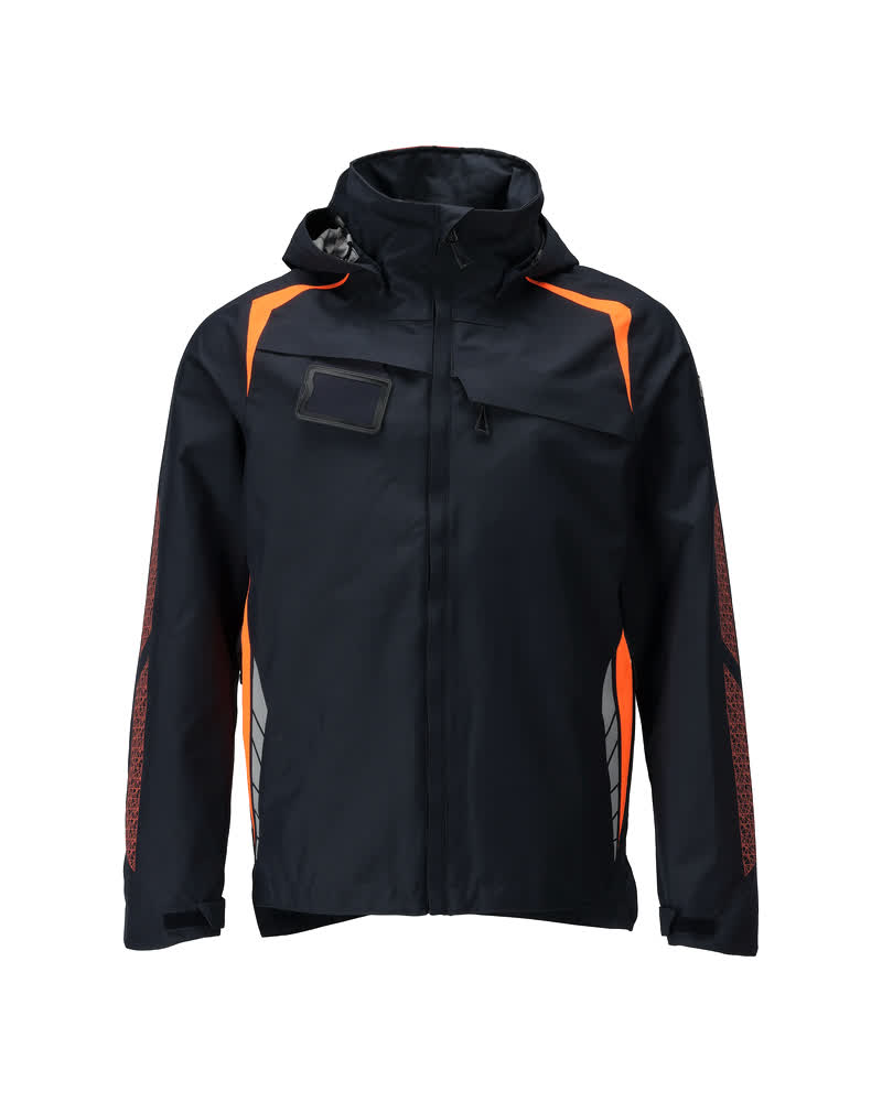 MASCOT Hardshelljacke 23001-231, Farbe Schwarzblau/Hi-vis Orange