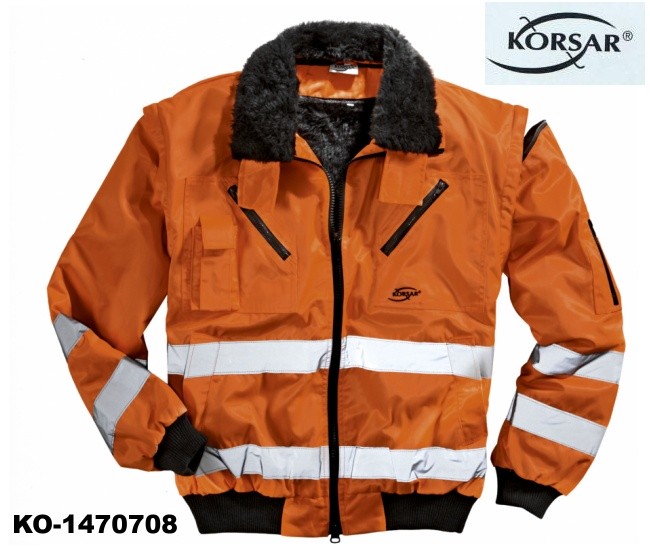 Warnschutz Pilotenjacke 3-in-1 warnorange