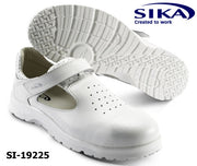 SIKA Sicherheitsschuhe 19225 FUSION S1 Sandale, weiß Klettverschluß