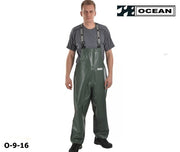 Fischerei-Regen-Latzhose OCEAN CLASSIC weites Modell 030050