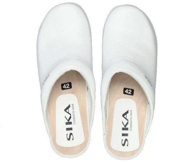 Sika Clogs 148 Traditionell offen schwarz oder weiß othopädisches Holzfußbett