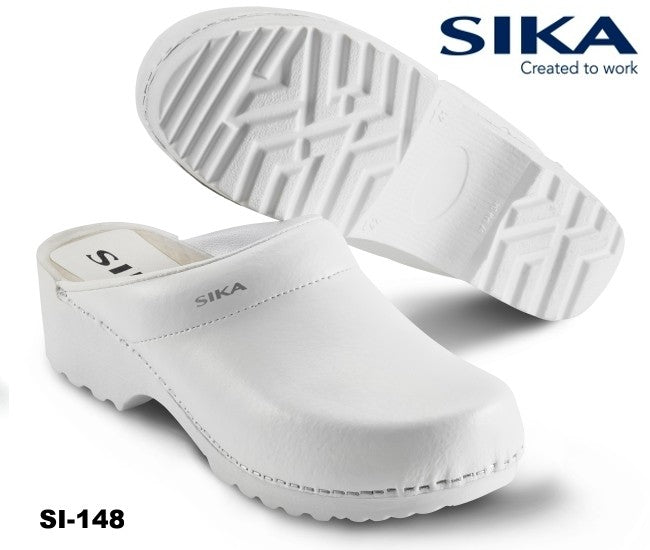 Sika Clogs 148 Traditionell offen schwarz oder weiß othopädisches Holzfußbett