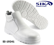 SIKA Sicherheits-Hochschuh 19241 FUSION S2 weiß, mit Reißverschluss und Alukappe