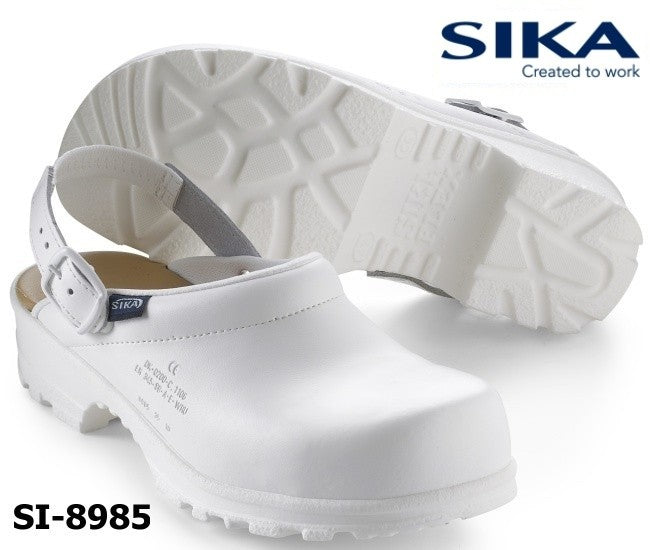 SIKA Sicherheitsclog 8985 FLEX LBS SB weiß und schwarz