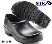 Sika Clogs Flexika 1185 - Komfortable FLEX Clogs geschlossen schwarz
