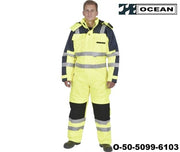 Warnschutz Thermo-Overall HIGH-VIS - OCEAN gelb - marine 060019