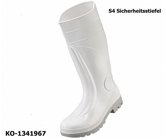 Sicherheitsstiefel S4 weiß mit Stahlkappe