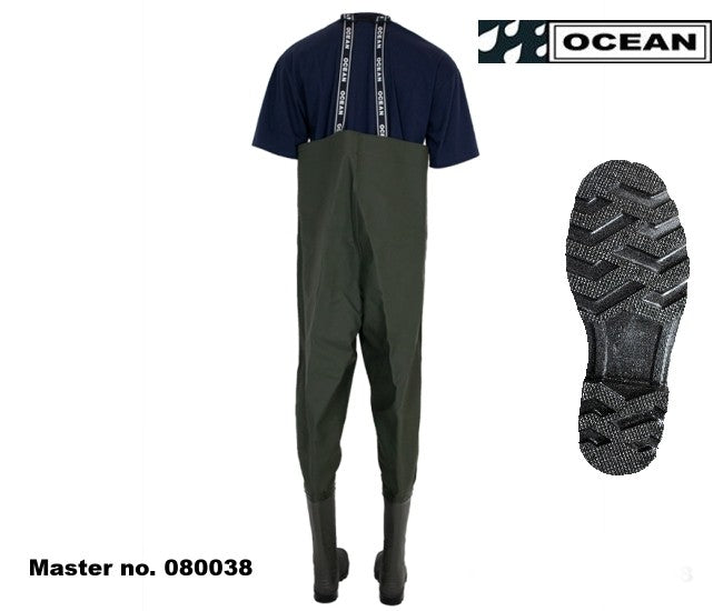 Wathose OCEAN de Luxe 7-70  fischen, angeln, waten 700 gr. PVC