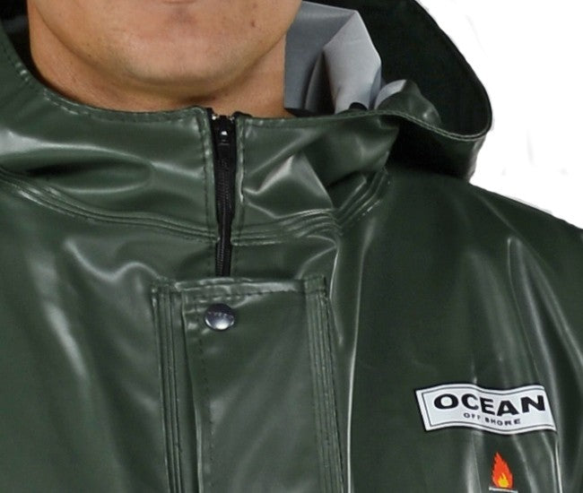 Regen-Overall OCEAN 325 gr PVC olivgrün 060009