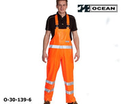 Warnschutz Regen-Latzhose orange Ocean 30-139 High-Vis 030018
