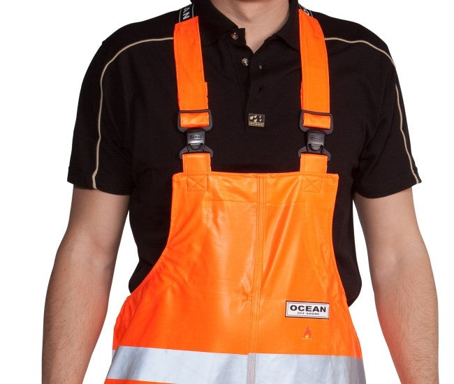 Warnschutz Regen-Latzhose orange Ocean 30-139 High-Vis 030018