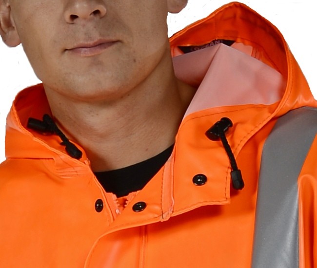 Warnschutz Regenjacke, Ocean High-Vis Off Shore & Fishing 325g PVC orange 020055