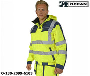 Warnschutz Jacke gelb-marine Ocean Medusa bietet extrem guten Schutz gegen Wind und Wetter 020029
