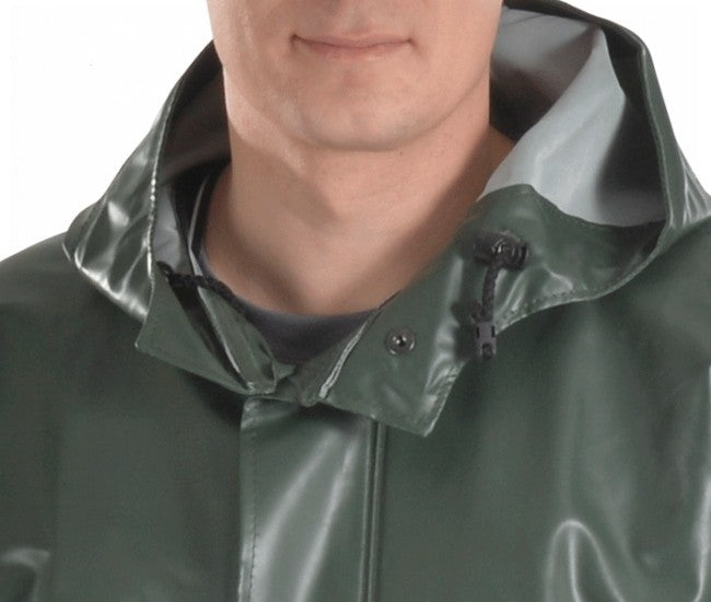 Langer Regenmantel Offshore Ocean ölresistent olive Landwirtschaft Fischerei - 050005