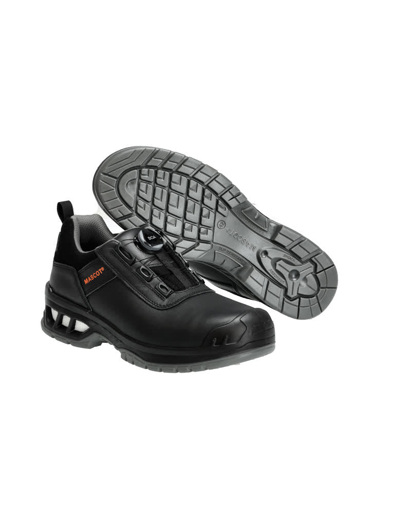 MASCOT Sicherheitsschuh S3S – ENERGY, Leder, BOA F0137-902, Farbe Schwarz